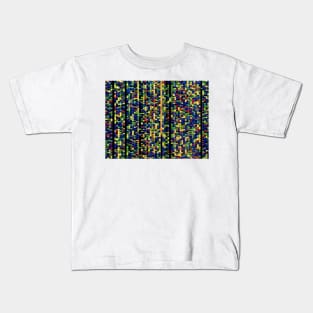 Screen showing a human genetic sequence (G210/0716) Kids T-Shirt